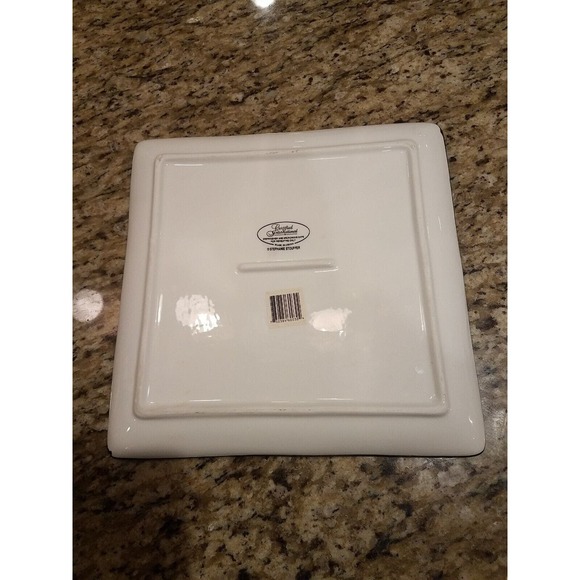 Stephanie Stouffer Christmas Tree Penguin Large Plate Certified International - Picture 6 of 11